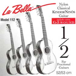 Saitensatz LaBella Fractional für 1/2 Gitarre